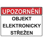 Objekt elektronicky strezen 210x148mm