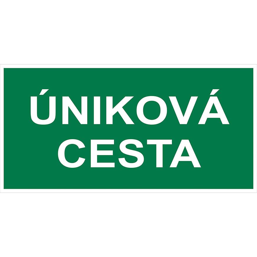 Úniková cesta, samolepka