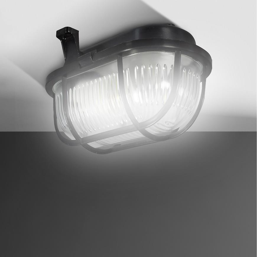 Svitidlo 90045 OVAL 60 W CERNA