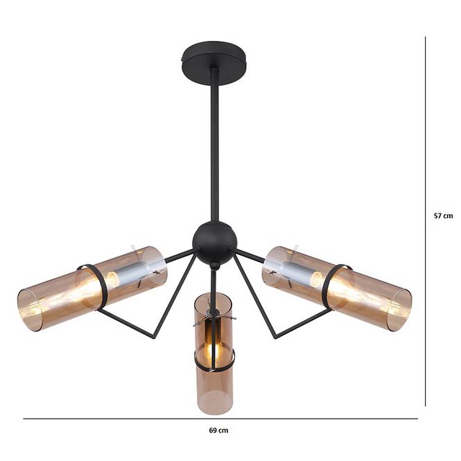 Svítidlo 15353-3D black LW3