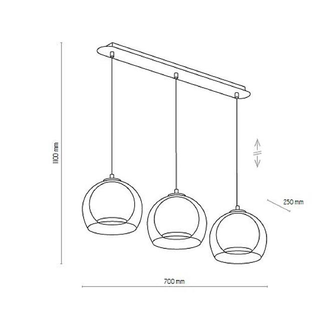 Svitidlo Napoli 2498 Graphite LW3