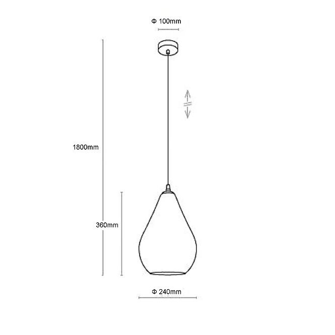 Svitidlo FUENTE 2326 GRAPHITE LW1