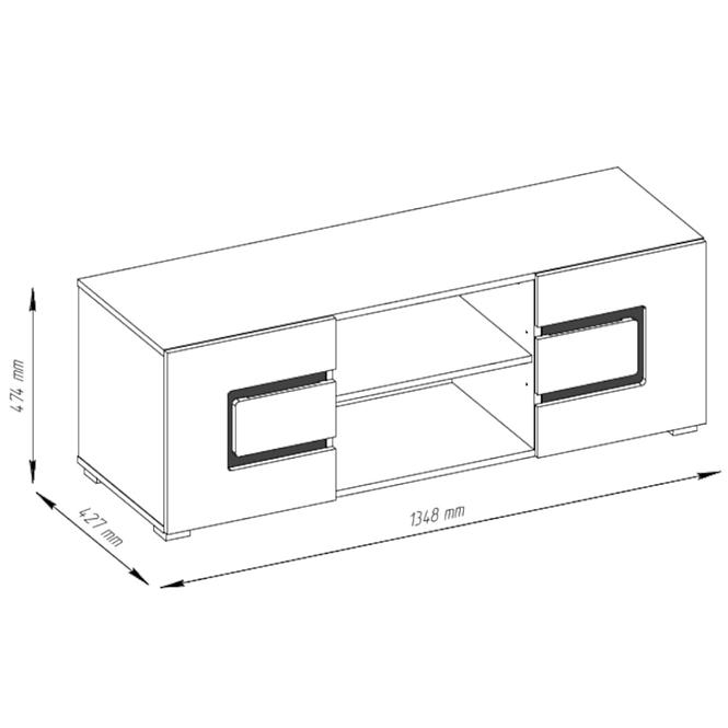 TV Stolek Pawel 135cm Dub