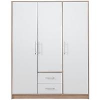 Skříň Smart 150 cm Dub Sonoma/Bílá