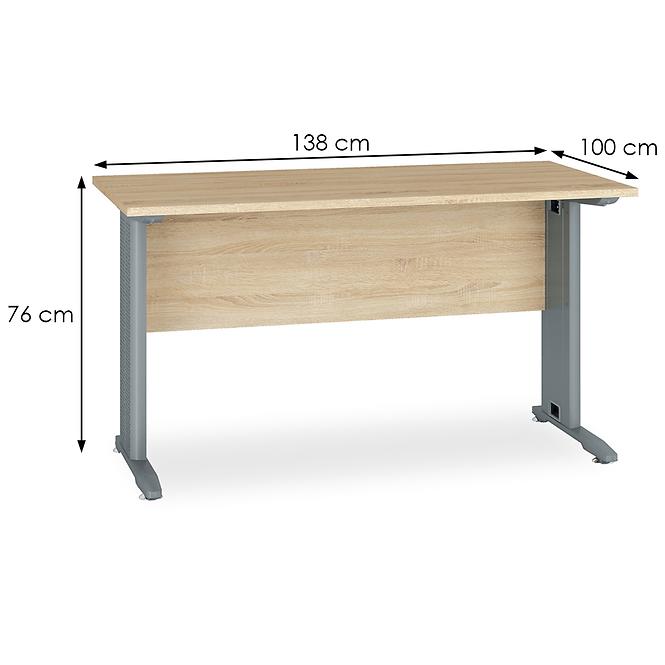 Psací Stůl Optimal 138cm Dub Sonoma