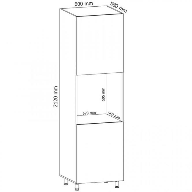 Kuchyňská Skříňka Gardena D60p Grey