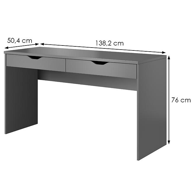 Psací Stůl Mati 139cm Grafit