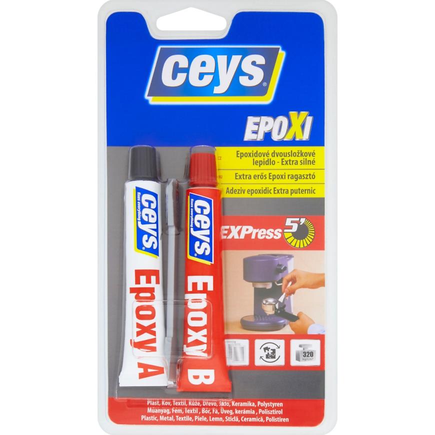 Lepidlo Ceys Epoxidové Express5´ dvousložkové extra silné 2 x 15 ml