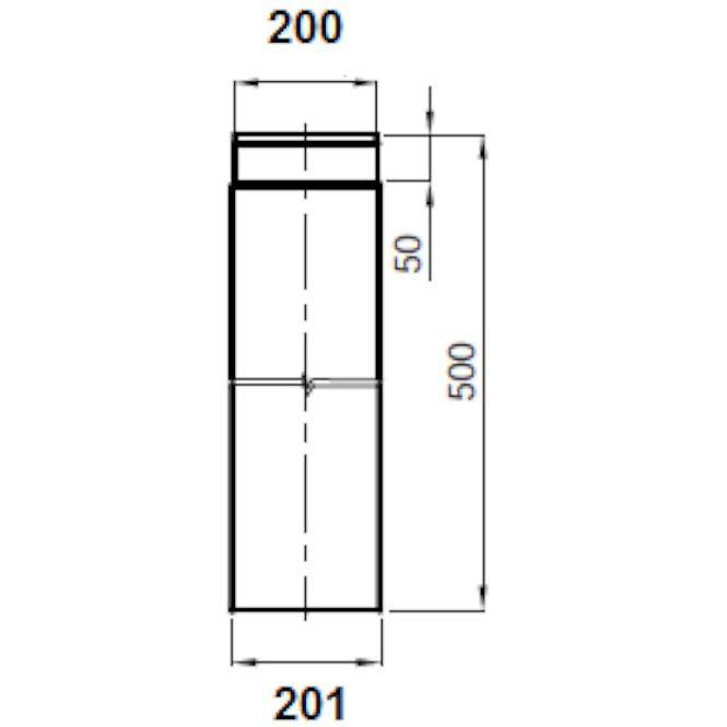 Kouřová roura 200/500