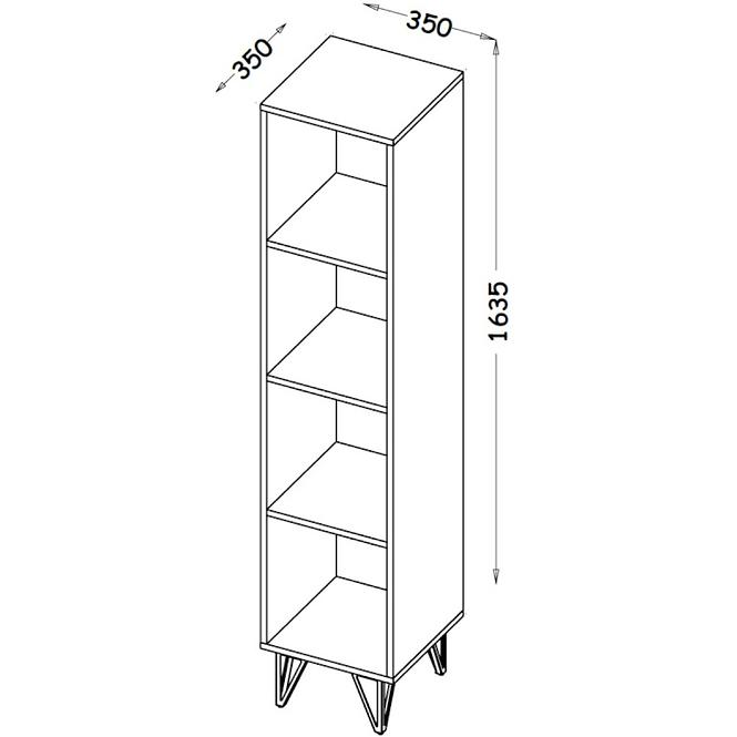 Regal Lofter 35cm Dub Wot/Beton Mill