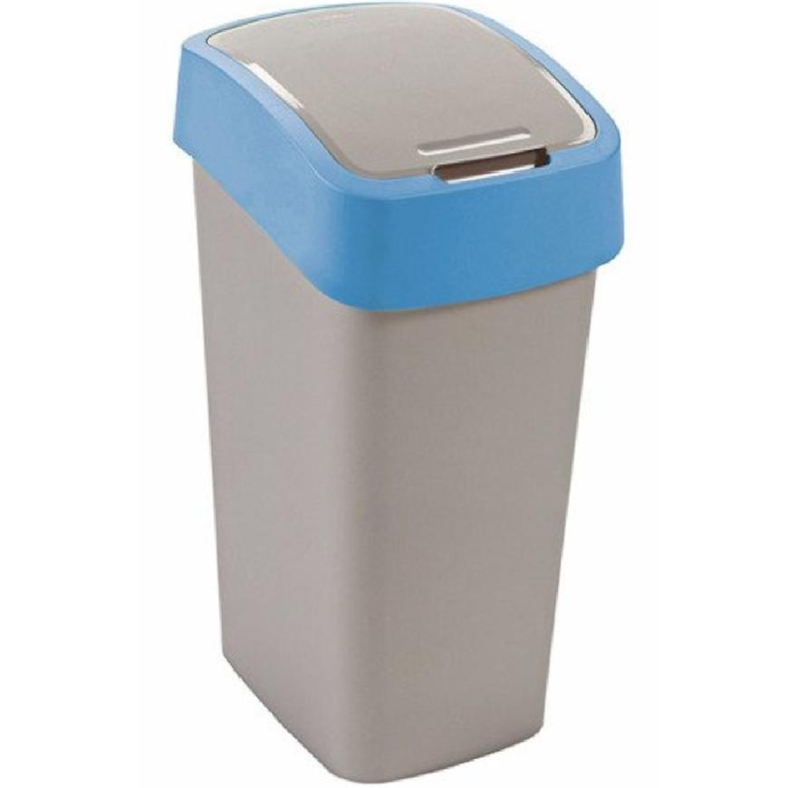 Odpadkový koš Flip Bin 45l 217818 stříbrno/modr.