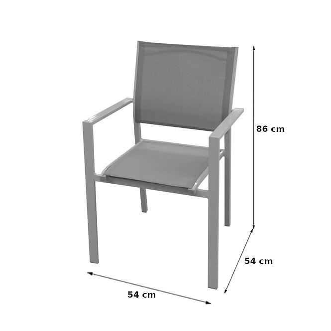 Zahradní křeslo ARIZONA šedé