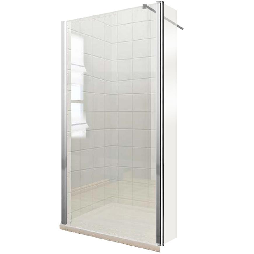 Sprchová zástěna WALK-IN Leaf 90+30 x 195 chromový profil