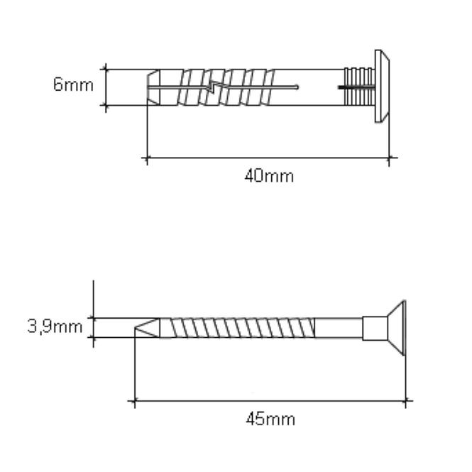 Hmoždinka 6X40 100KS W