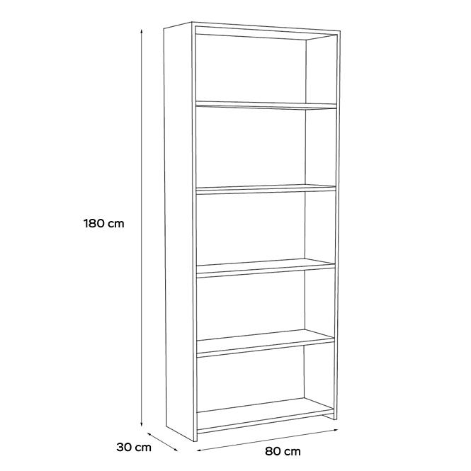 Regál Zoe 80cm Dub Sonoma