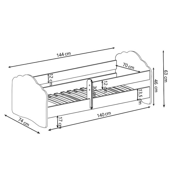 Dětská Postel Casimo 140cm