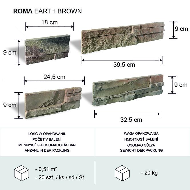 Kámen Roma Earth brown bal=0,51m2