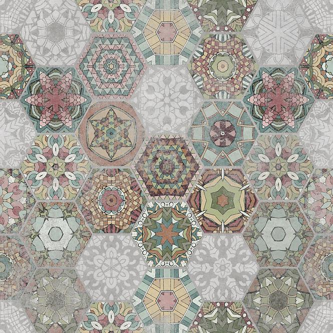 Dlažba Patchwork hexagon colour 60/60 REKT.