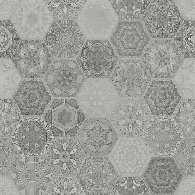 Dlažba Patchwork hexagon grey 60/60 REKT.