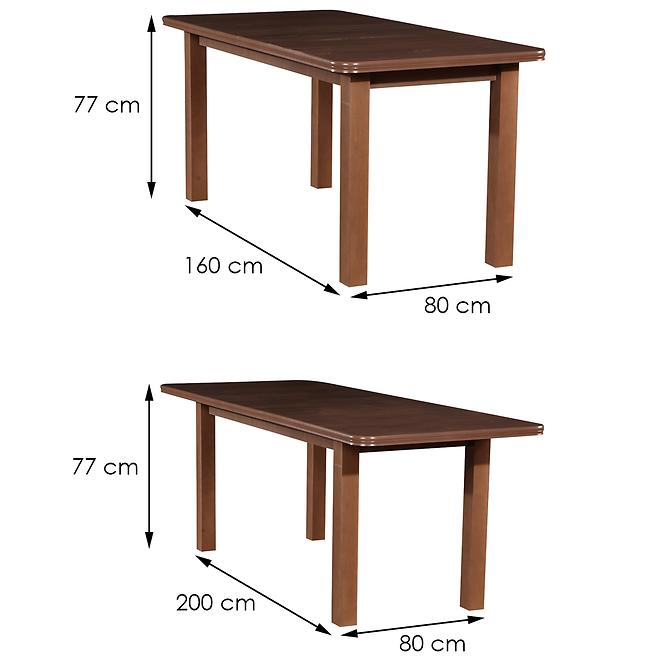 Stůl ST11 160X80+40 Dub lefkas