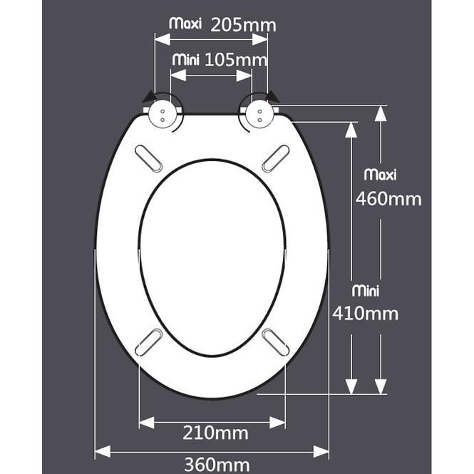 WC sedátko Gold&Black