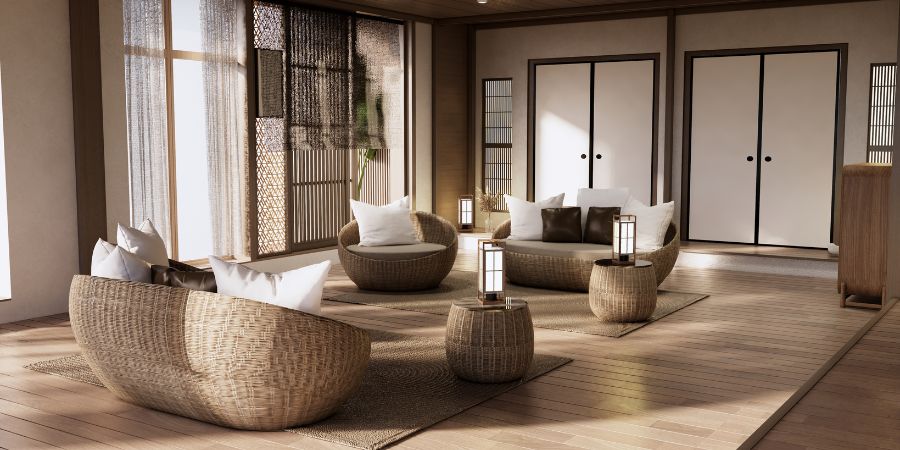 Obývací pokoj v japonském stylu - moderní přístup k designu interiéru